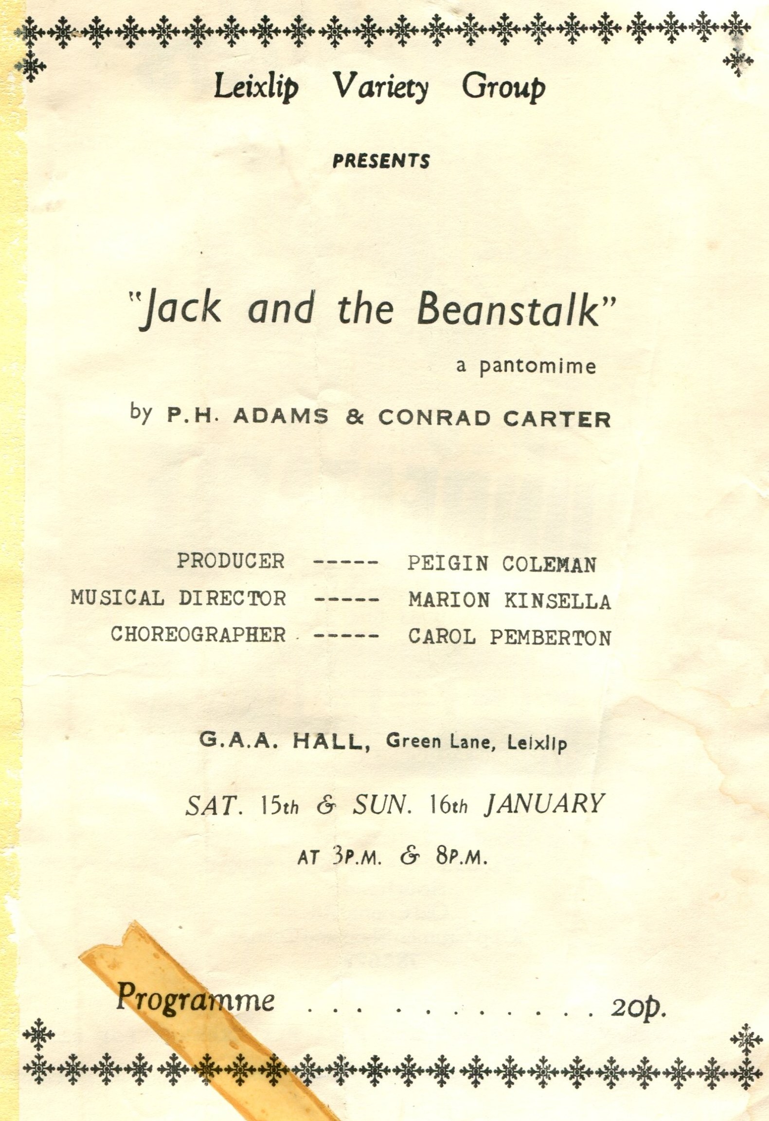 LMVGs Jack & the Beanstalk, 1983